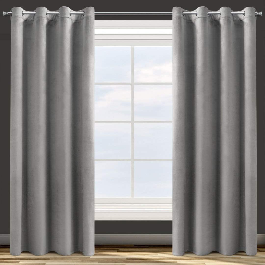 Eurofirany Design91 ROSA Soft Plain Opaque Velvet Curtain with Eyelets - 1 Unit, Fluffy Panel Drape Classic Glamour Elegant Living Room Bedroom, W55 x L98, Mustard