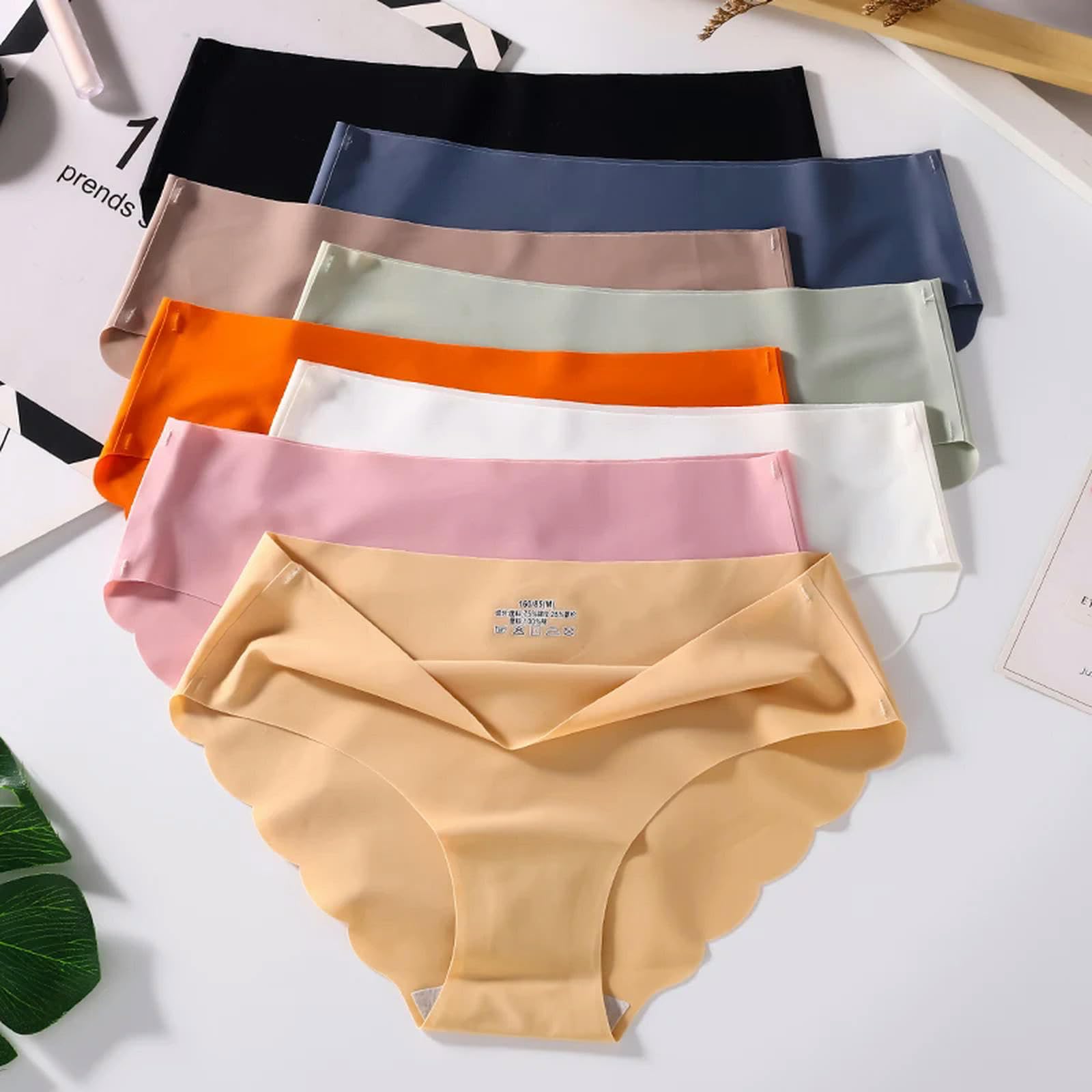 Ropa Interior Mujer 4 Piezas De Seda Sin Costuras Brastas Sexy para Mujeres Mid -Mid Winist Comunicy Girl Silk Panty Mujer Mujer Lencería-Establecido 23-SG