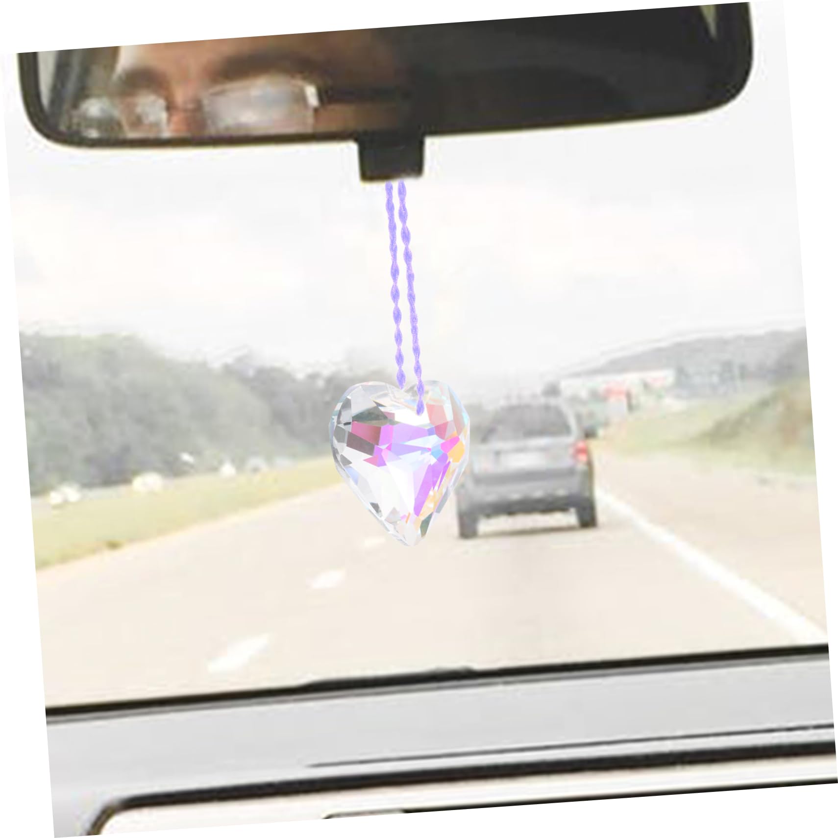 Toddmomy 5pezzi Ciondolo Cuore Trasparente Per Decorazioni Da Appendere Casa Prismi Decorativi Leggeri Per Feste e Occasioni Speciali