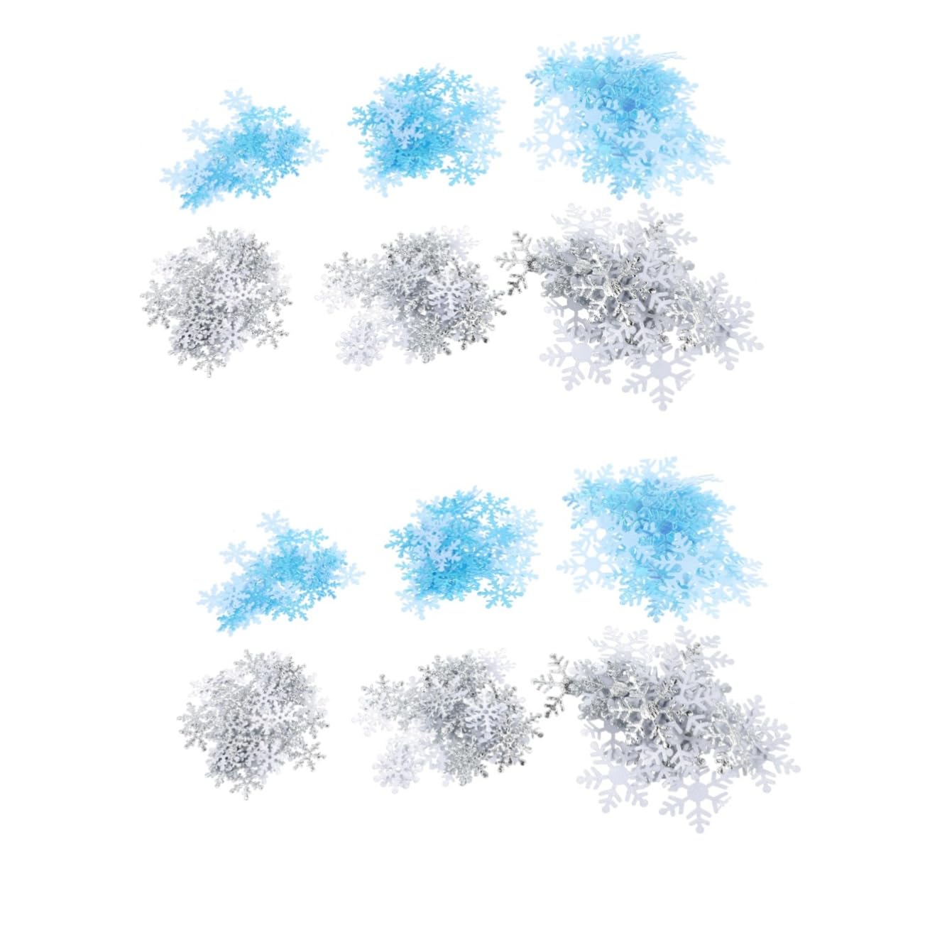 2piezas Confetti De Para Decoración Navideña De Agradecimiento Bodas y Azul y Plateado Decoración De Mesas y Salones