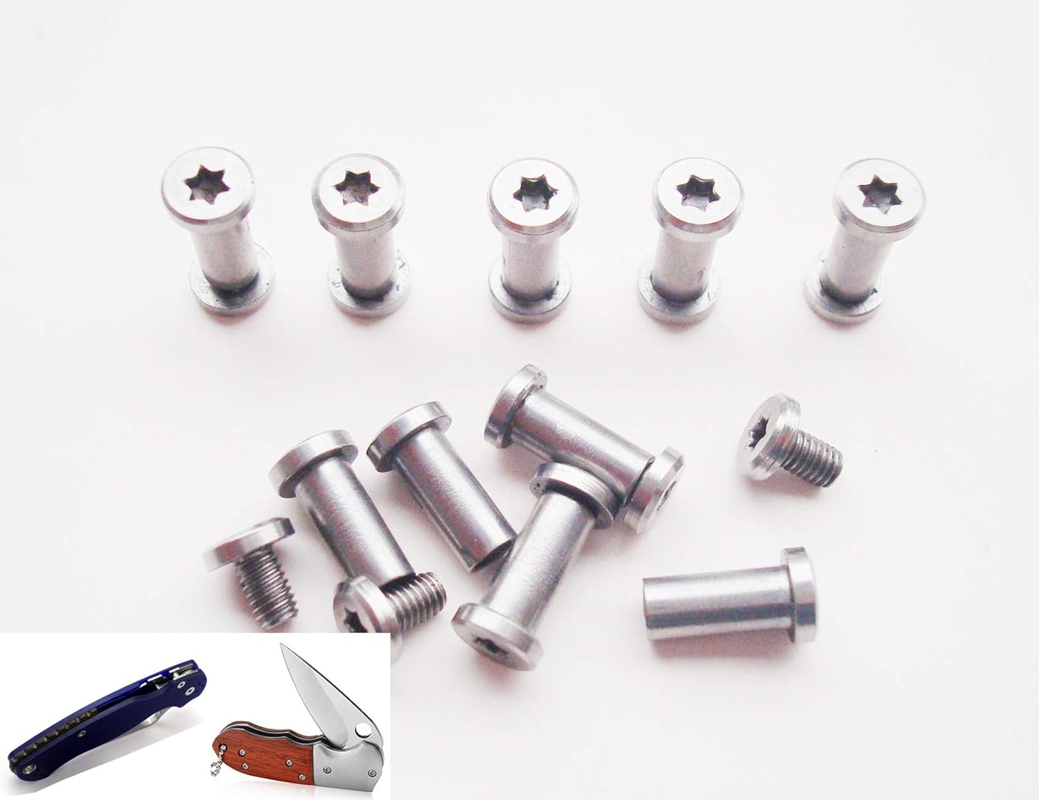 EDC Knives Handle Screw,Tactical Survival Knives Rivets Folding Pocket