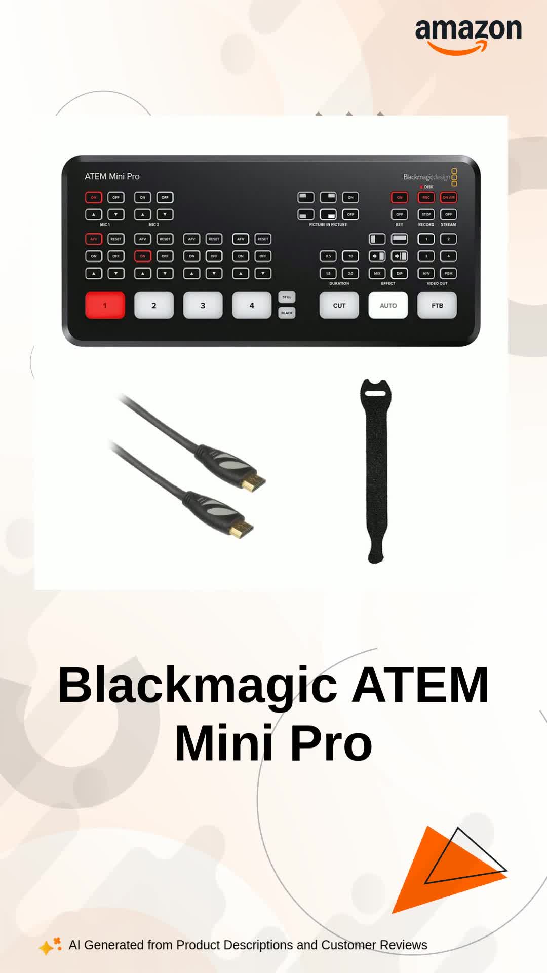 Blackmagic Design ATEM Mini Pro HDMI Live Stream Switcher : Amazon