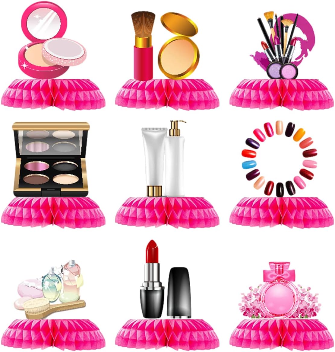 9Pack SPA Makeup Party Centerpiece Table