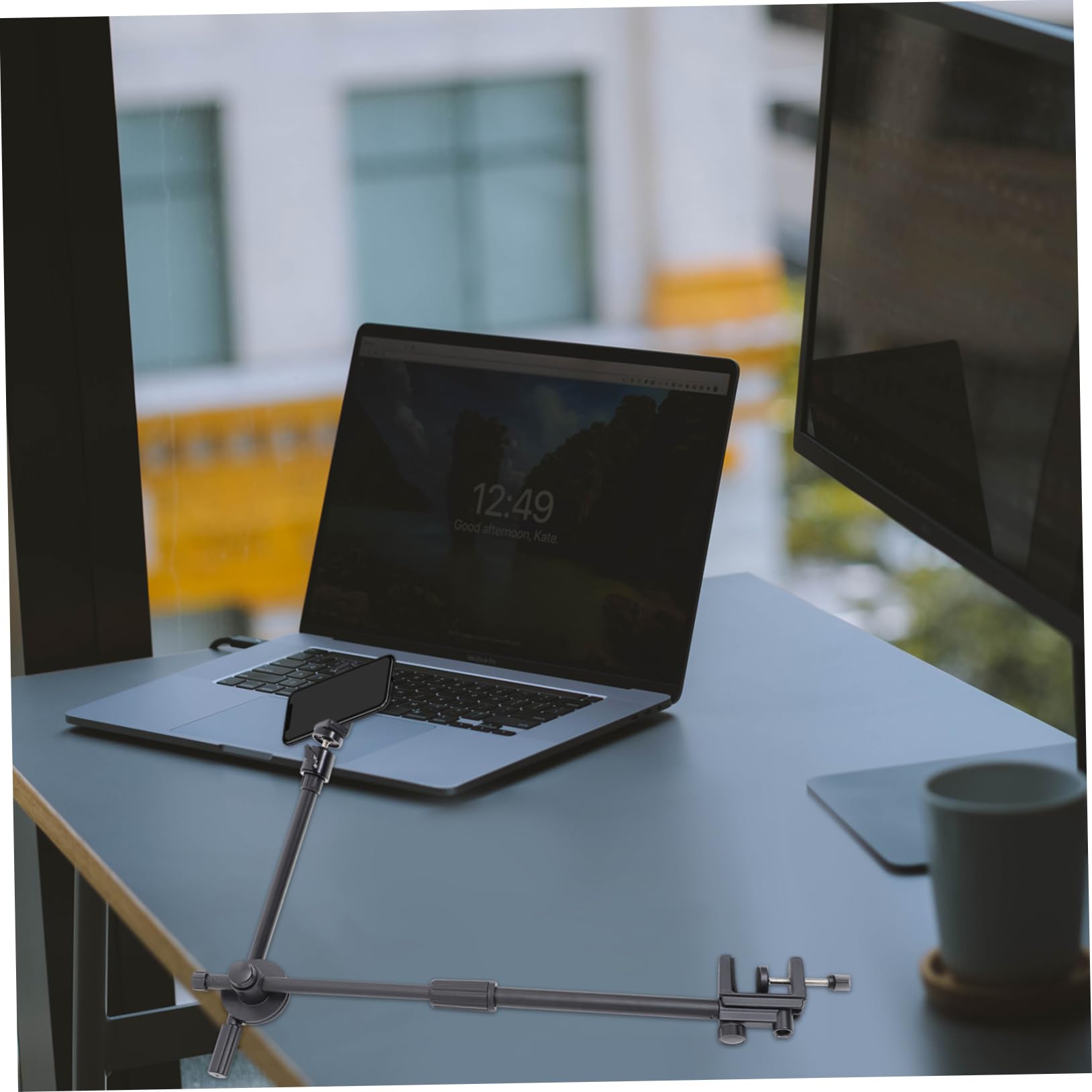 GALPADA per Telefono con Braccio Articolato per Streaming e Registrazioni Compatibile con e Scrivanie Design Elegante e Antiscivolo