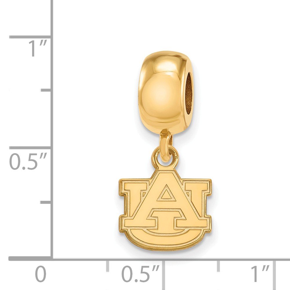 Auburn Bead Charm Extra Small (3/8 Inch) Dangle (Gold Plated)