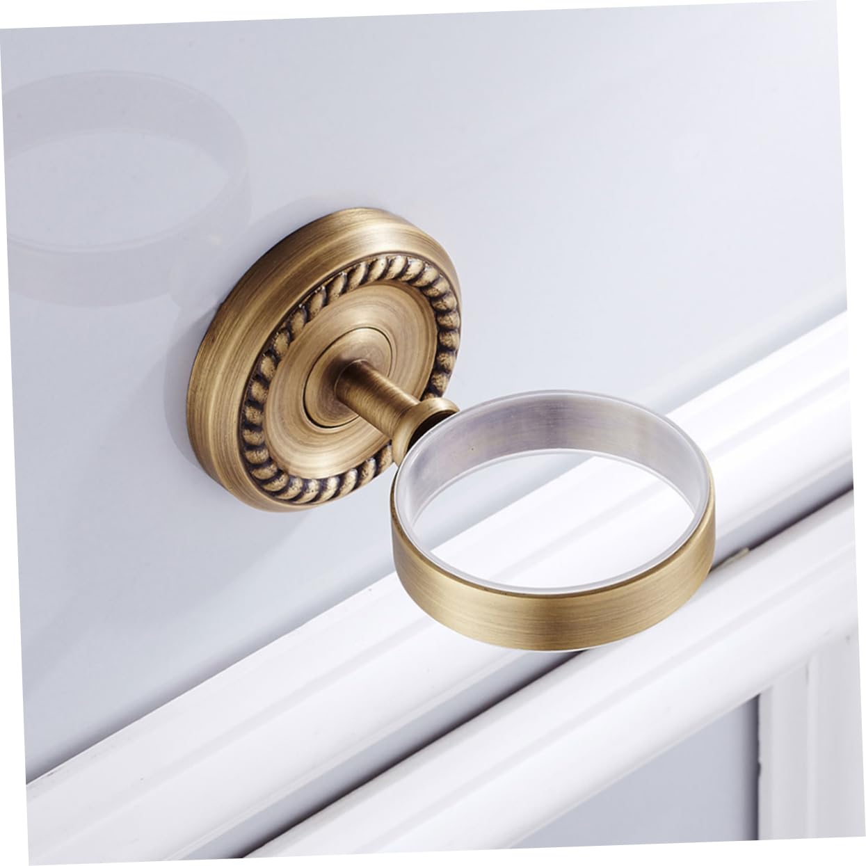 Cabilock Vaso De Enjuague Bucal De Pared De para Baño Portacepillos De Dientes Ventosa para Cepillos y Pasta De Dientes Accesorios De Baño para Uso Diario