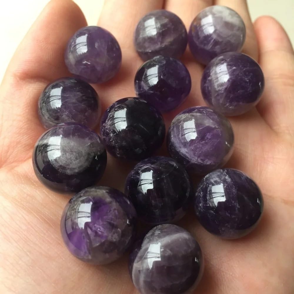 RVBLRDSE Decorative Ornaments Amethyst Ball Quartz Crystal Gemstone Stone