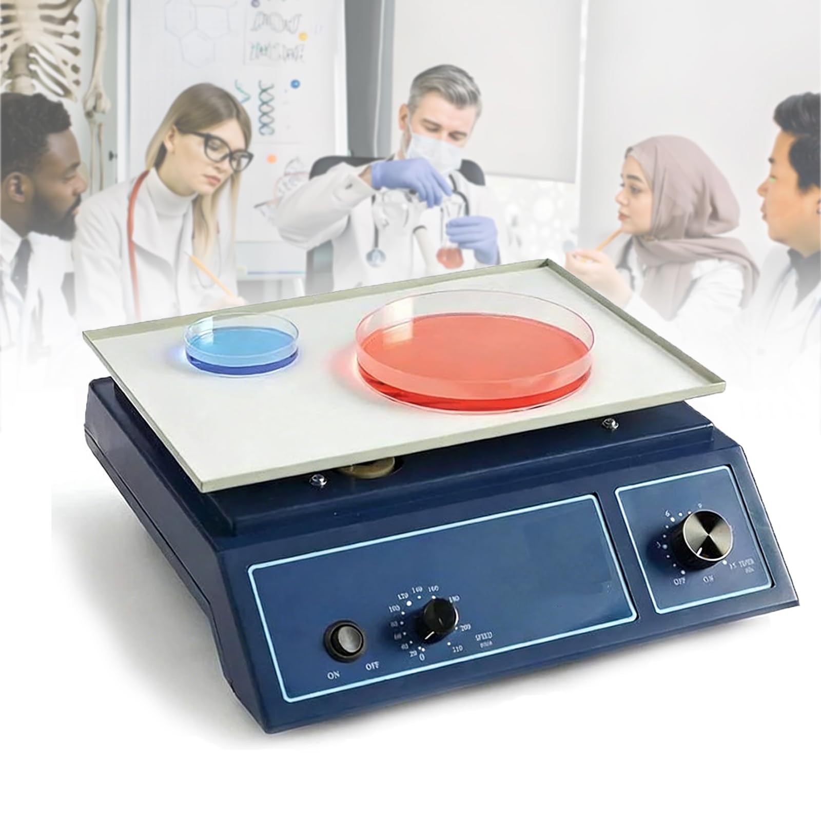 COYEUX Horizontal Rotator Shaker, Laboratory Orbital Shaker With Digital Speed Control, 20-210 Rpm Adjustable Range, 1kg Max Load, For Sample Blending, Chemical Experiments