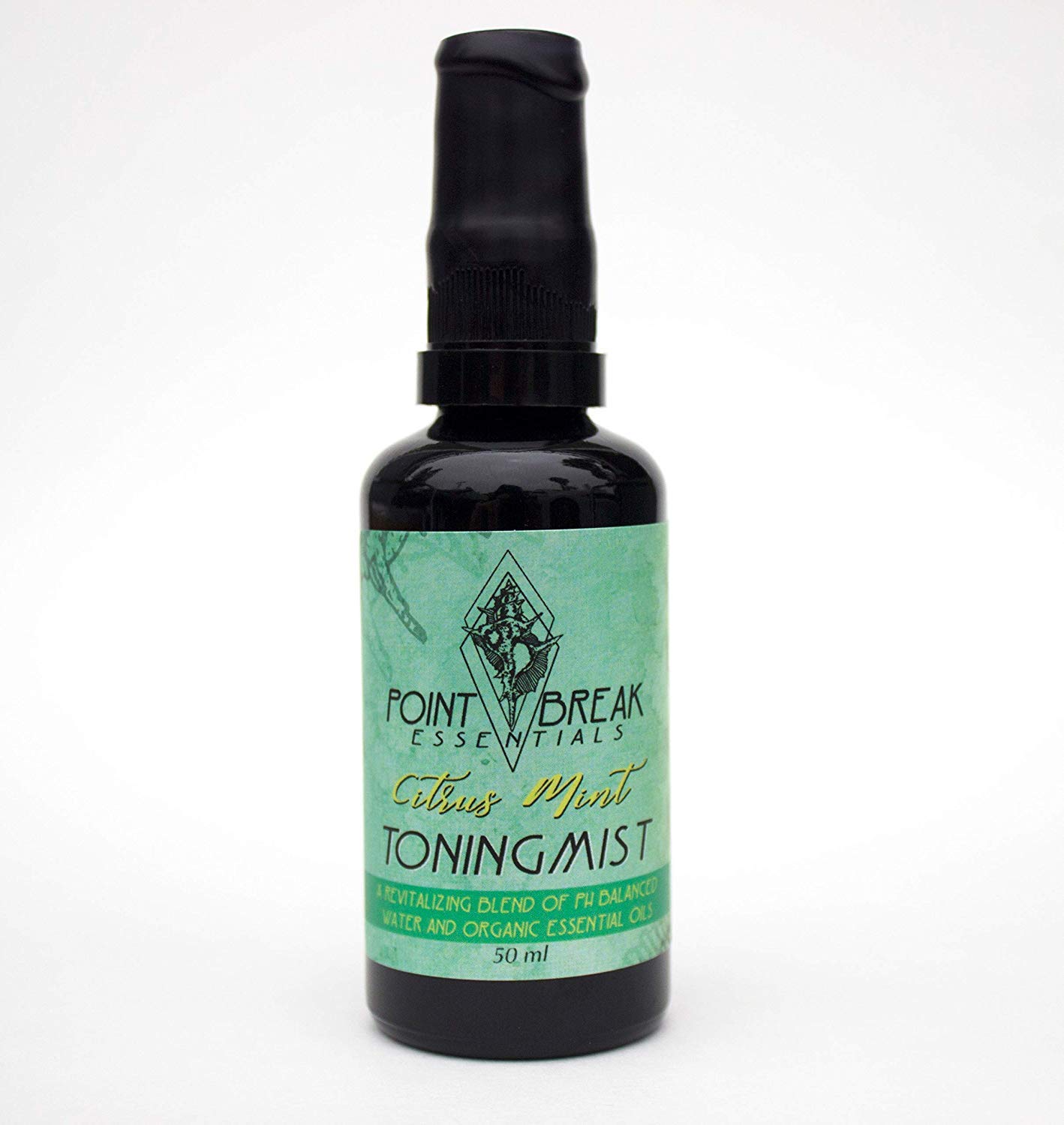 Point Break Essentials Citrus Mint, Organic, Alcohol Free, pH Balanced, Vegan, Paraben Free, Synthetic Free, Moisturizing, Anti Aging, Refreshing Toning Mist Spray