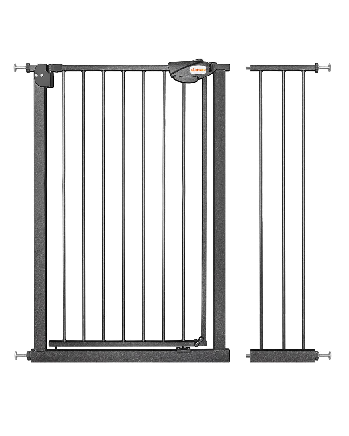 UBRAVOO Cancelletto per Bambini per Cani, Altezza 100 Cm Cancelletto di Sicurezza per Bambini 95-104 cm di Larghezza Chiusura Automatica Tripla Serratura Aperta Tenere Cancello per Scale