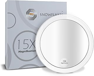 Espejo de aumento de 15X - Espejo redondo de ...