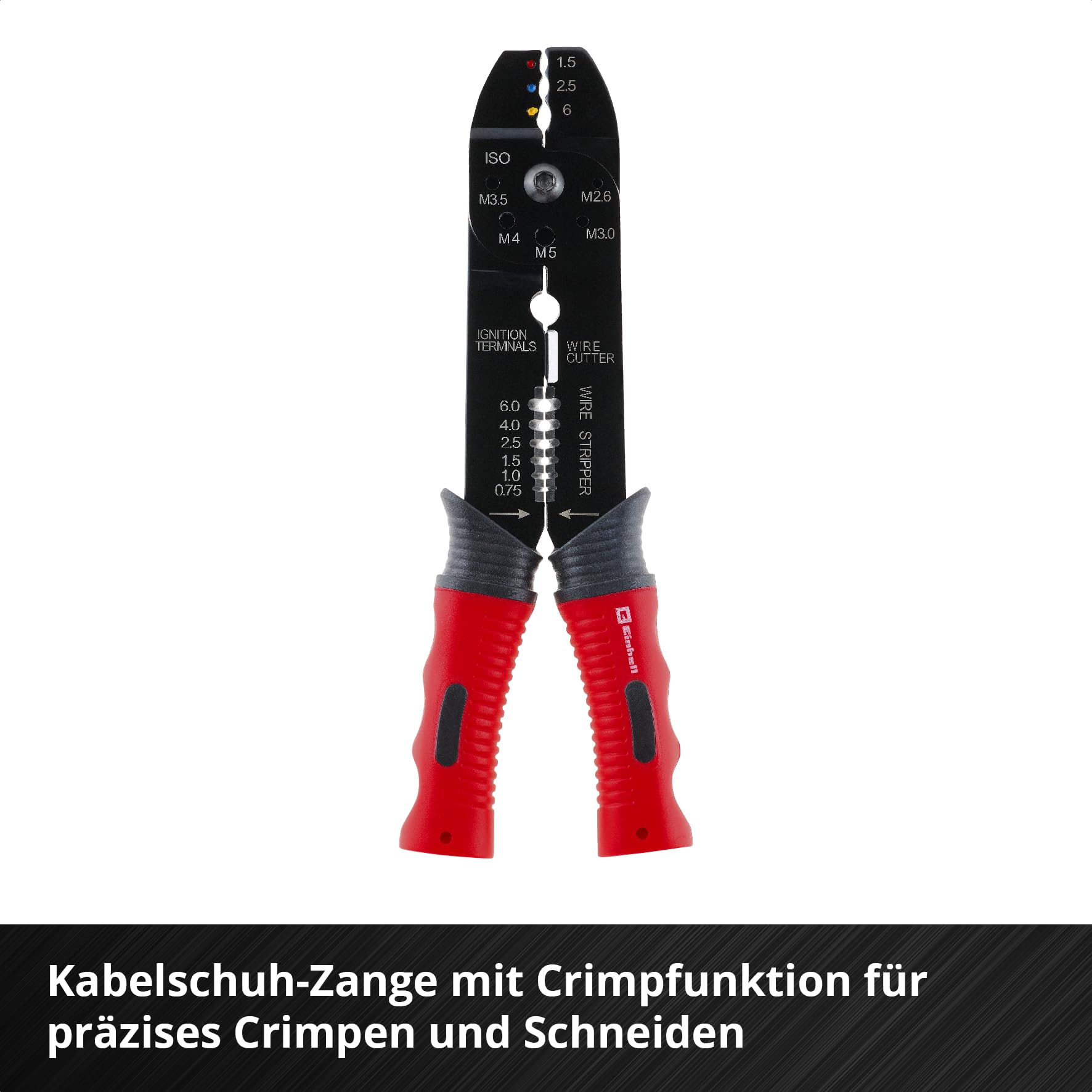 Einhell Kit d'outils pour servante d'atelier 6 pads – 287 pièces avec embouts de précision et spéciaux, pinces, vis, clé à douille, niveau à bulle, marteau et mètre ruban