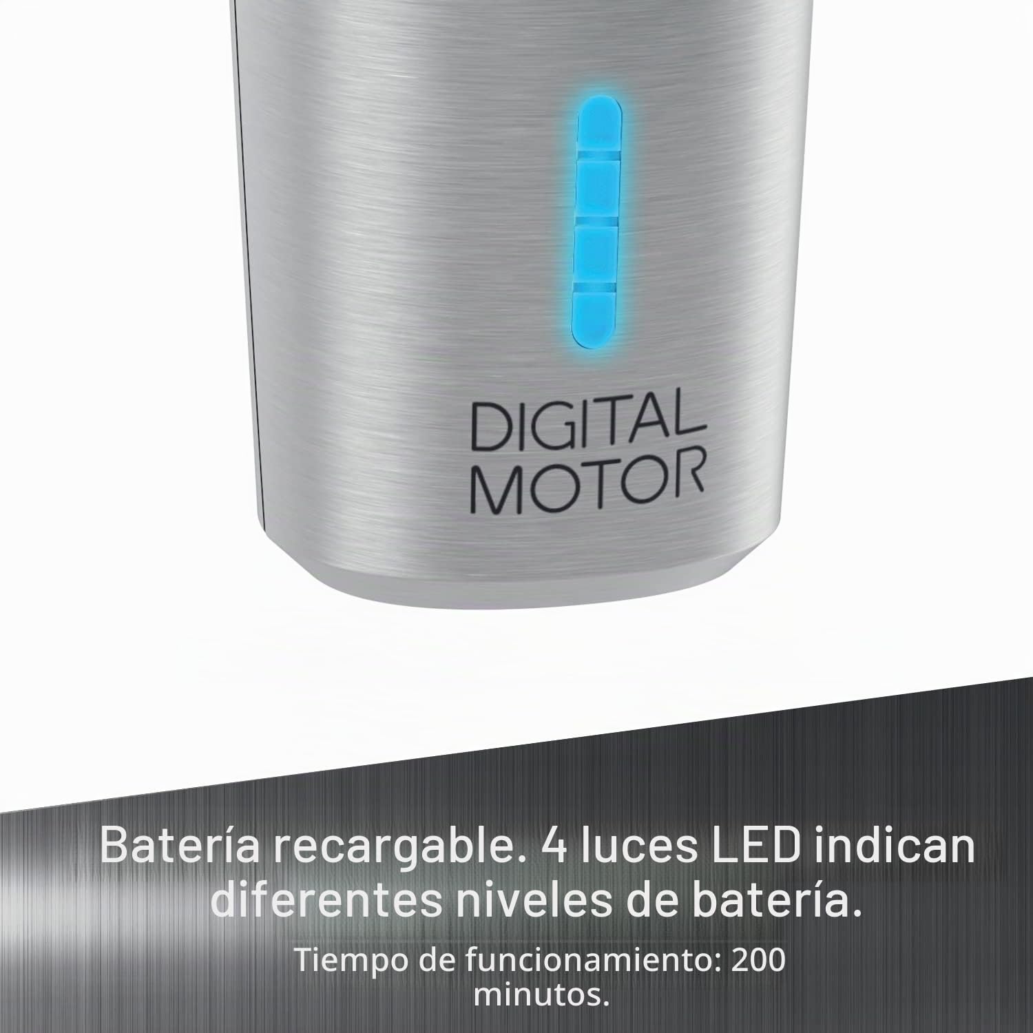 GAMMAPIU' Cyborg Cortapelos Hombre Profesional, Cortadora de Pelo con Motor Brushless, 2 Palancas de Ajuste Espacio Cero, 200 Minutos Autonomía Sin Cable, Base de Carga, 8 Peines, Cuerpo Metálico