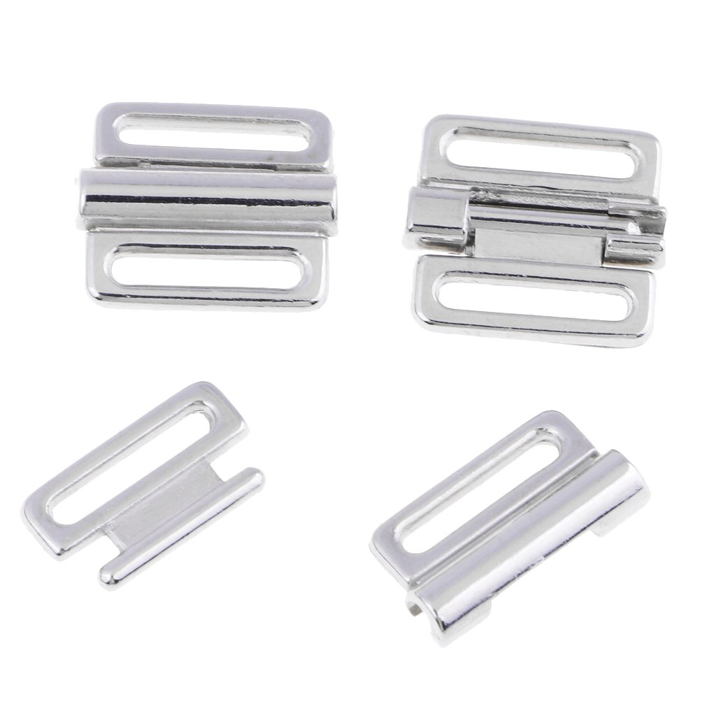 8 Fibbie A U Per Bikini E Lingerie - In Lega, Colore Platino, Facili Da Cucire - Foto 13