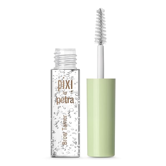Pixi Beauty Brow Tamer Clear Eyebrow Gel, Long-Wearing Translucent Brow Setting Gel with Aloe Vera and Panthenol, Shapes Defines and Holds Brows, Non-Crunchy Flexible Hold, 4.5 ml / 0.15 fl oz