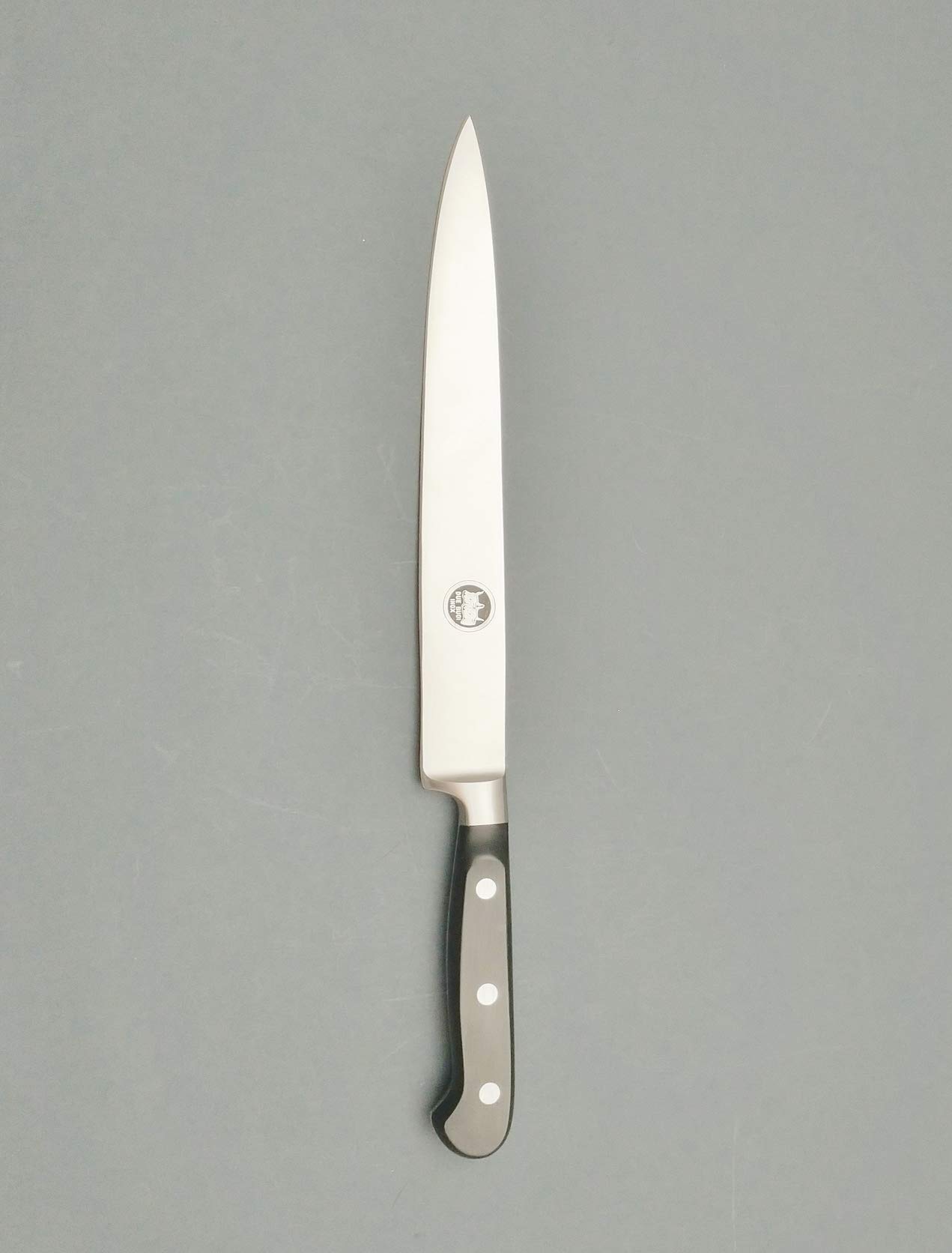 DUE BUOI Coltello FORGIATO SFILETTARE da Chef - Manico TECNOPOLIMERO Nero