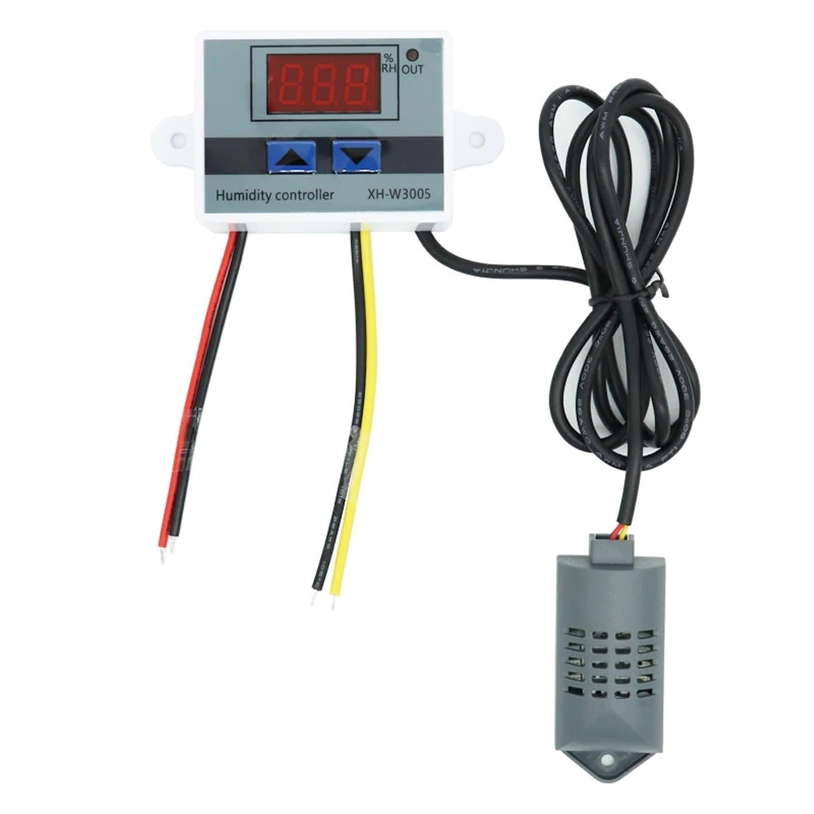 SBSSYVLMV W3005 12V 24V 220V Digital Humidity Controller Instrument Control Switch hygrostat Hygrometer SHT20 Sensor