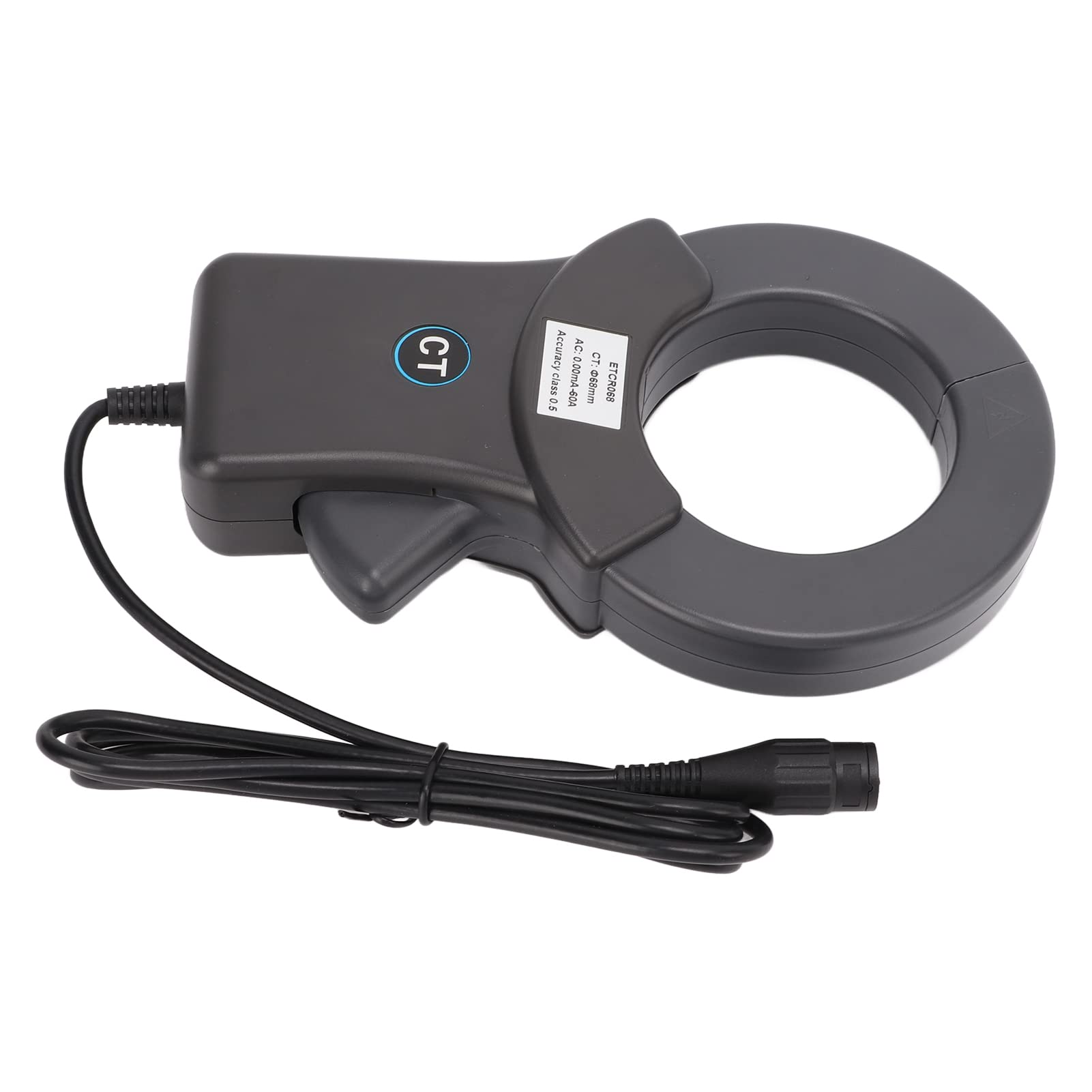 Ausla Medidor de Amperios Medidor de Corriente Abierto y Cerrado con Núcleo Permalloy Blindaje de Doble Capa 0.00 MA A 60 A 45 Hz A 100 KHz para Electricistas Registro de Datos de Control Industrial