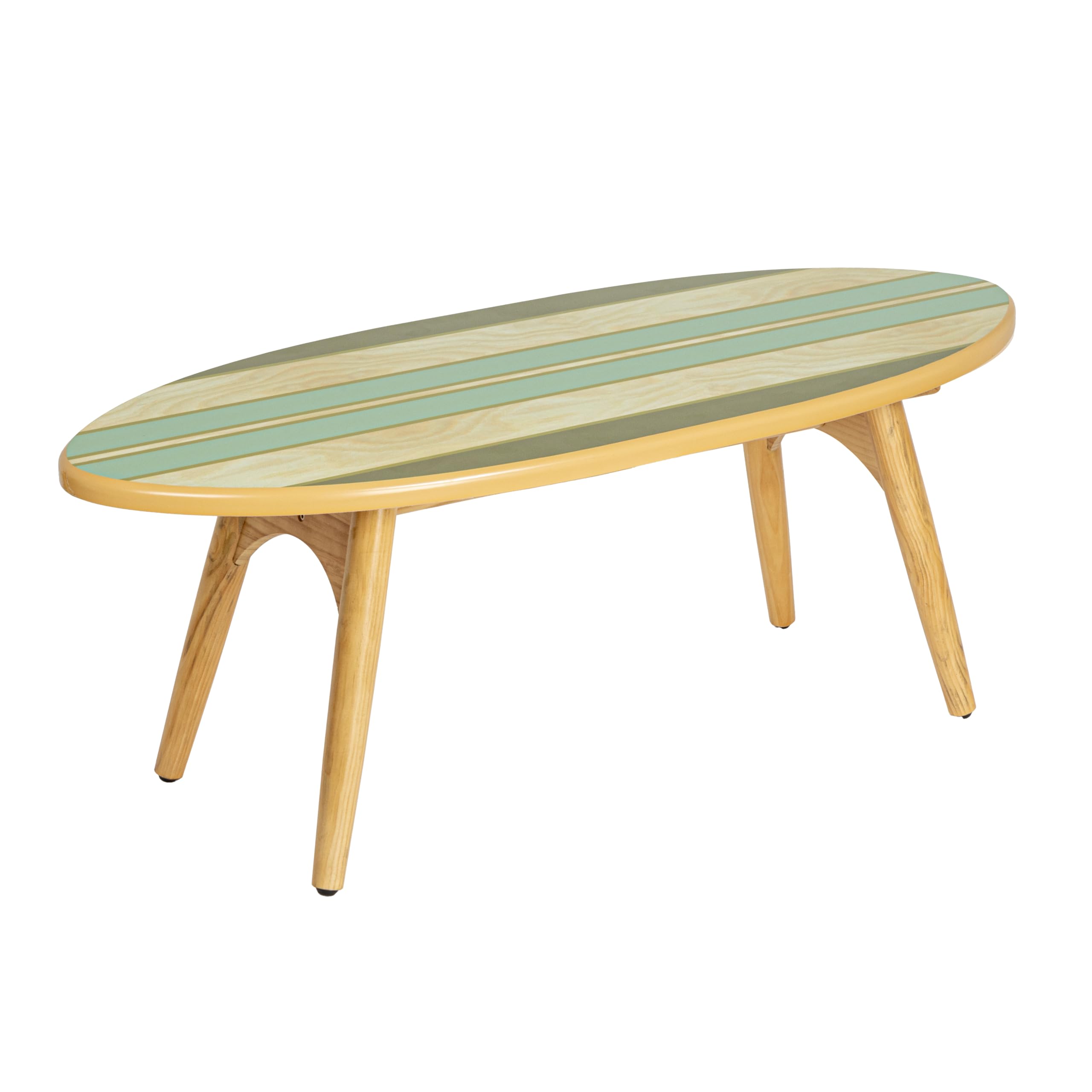 Creative Co-Op Surfboard Coffee Table