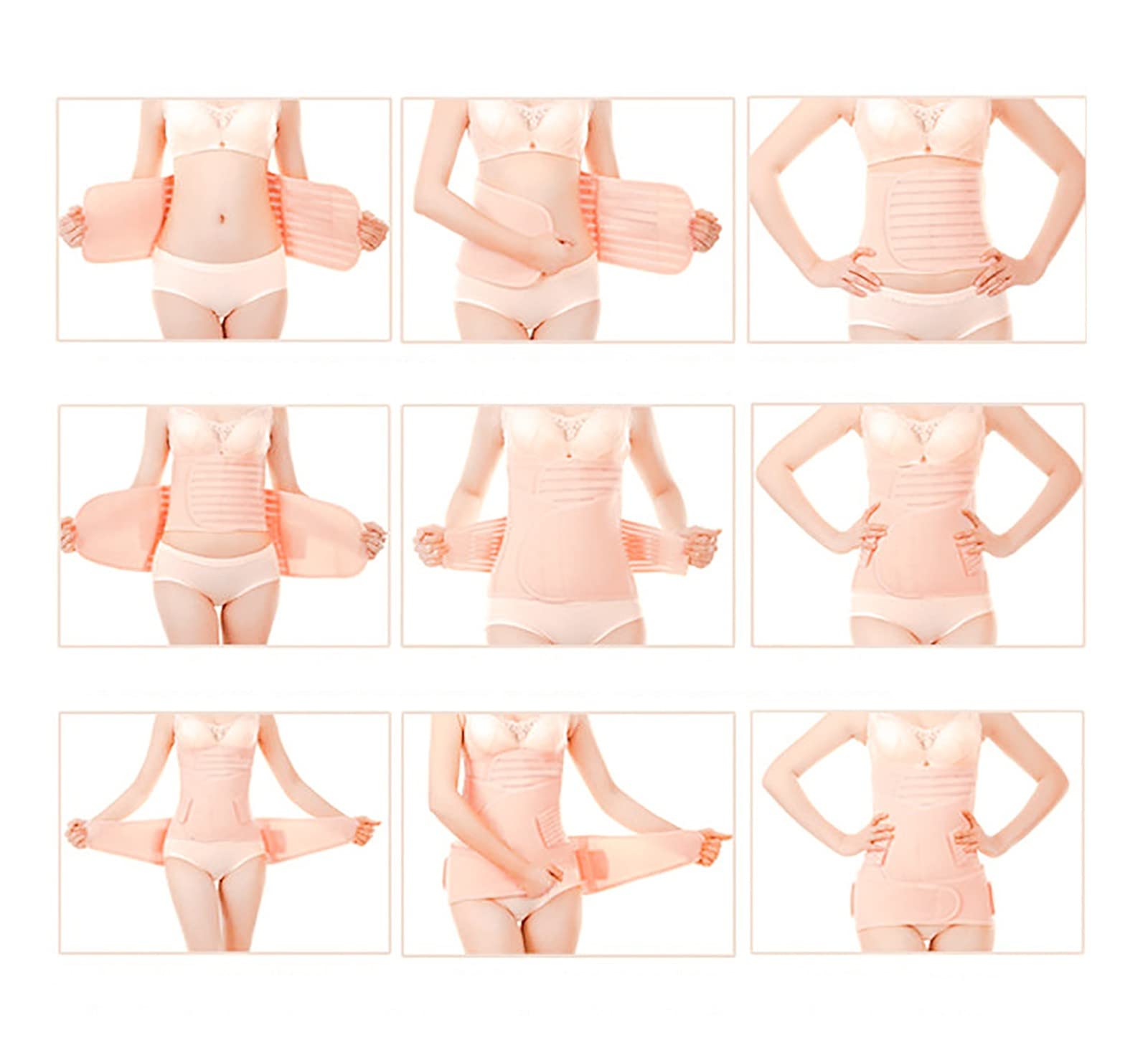 Schwangerschaftsgürtel für die Schwangerschaft, Bauchband nach der Geburt, bequeme Unterstützung für Rücken und Becken nach der Geburt, Body Shaper, Taillentrainer nach dem Kaiserschnitt, Hautton.