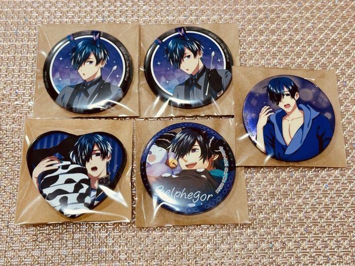 オベイミー　Obey me! ベルフェゴール　缶バッジ Amazon.co.jp: オベイミー ベルフェゴール 缶バッジ 4点 Obey Me