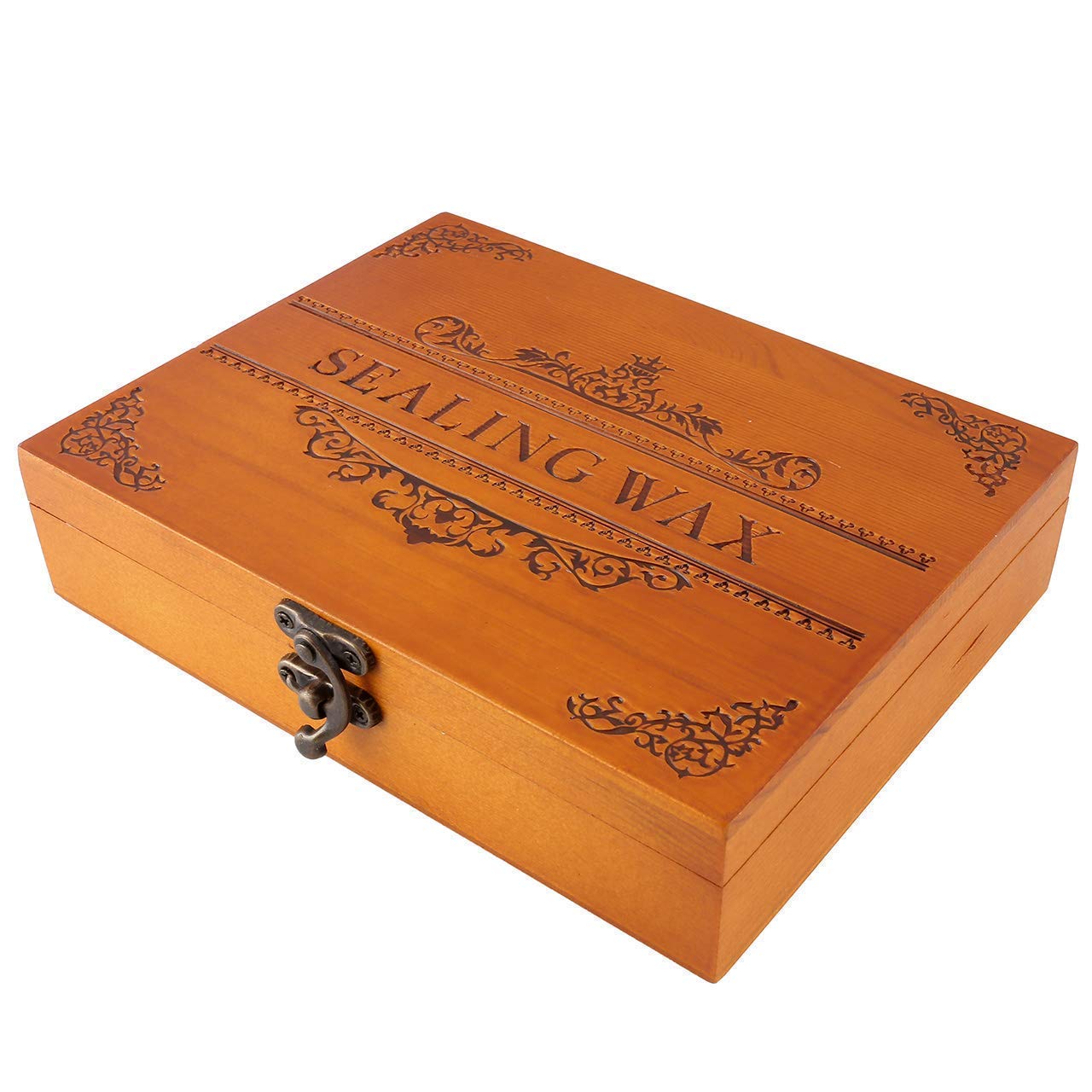 MNYR Vintage Custom Wedding Wax Seal Stamp Kit 2 Initial Monogram Melting Spoon Stick Candle Wooden Gift Box Invitation Gift Wrap Package Custom Customize Personalized Logo Word Sealing Wax Stamp Set