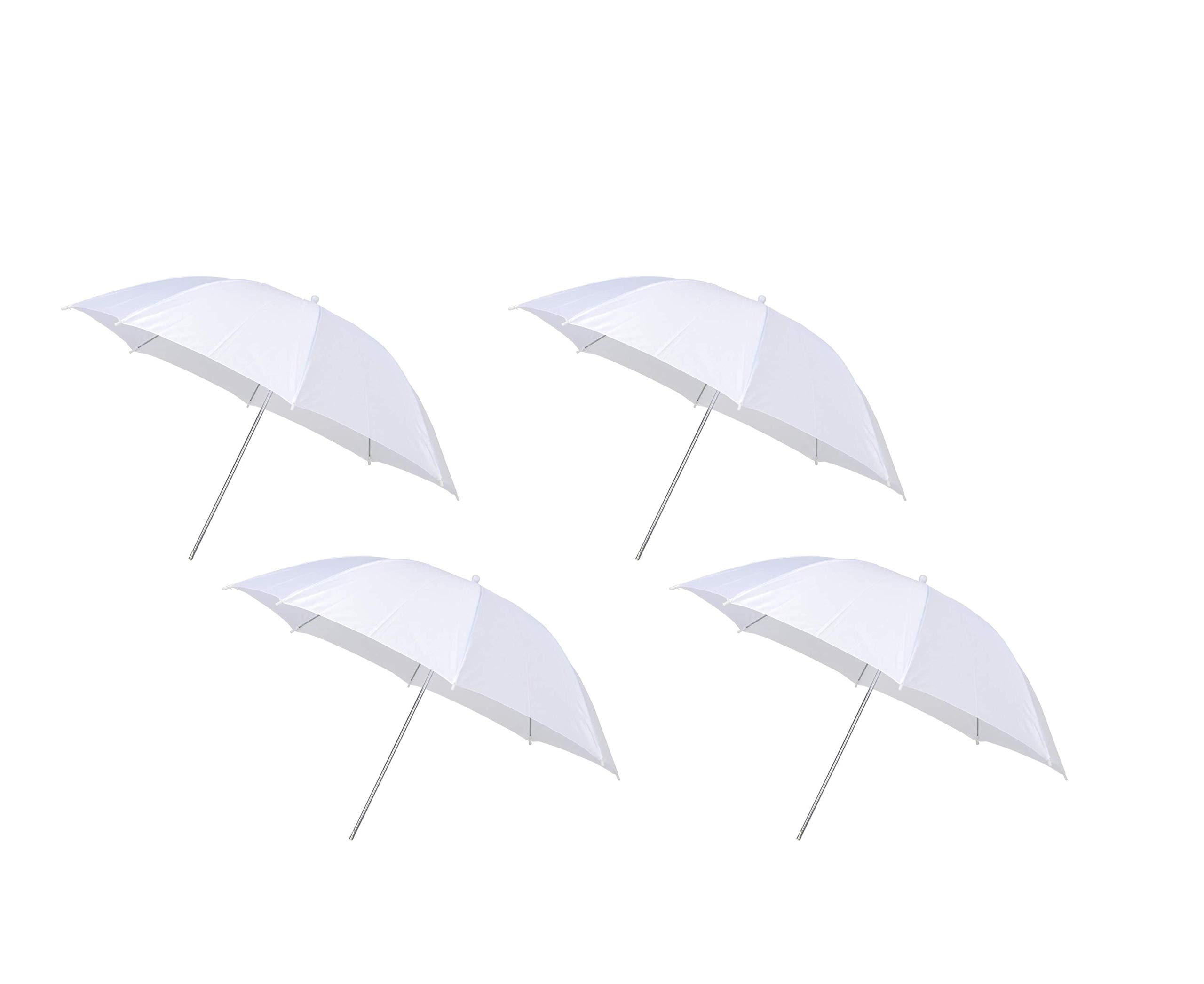 WON Brand Studio One Pair White Reflector Umbrella (60 cm) Pack 4