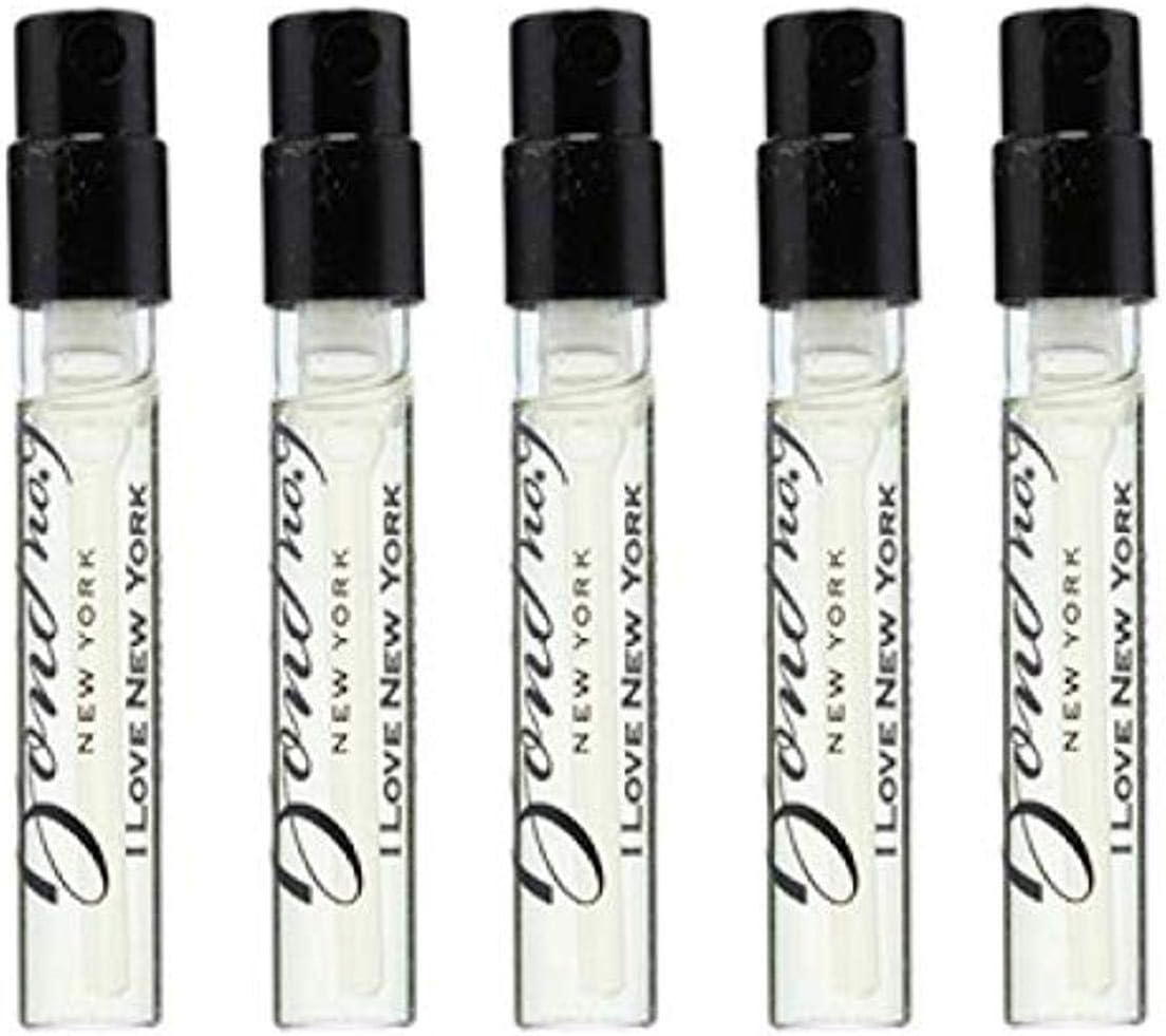 I Love New York For Marriage Equality Eau de Parfum Vial Spray For Men, 0.06 Ounce (Pack of 5), Multi