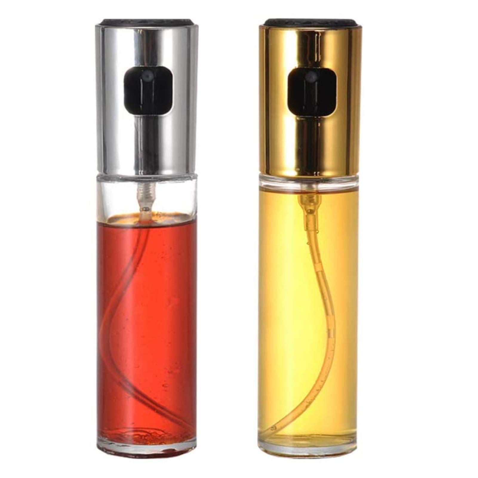 Oil Sprayer Dispenser,2 set Oil Versatile Glass Spray,for Cooking, Baking, Roasting, Grilling,Olive Oil Sprayer, Olive Oil Bottle for Cooking