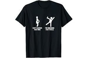 Mens She's Eating For Two I'm Drinking For Three Beer Lovers Shirt