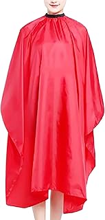 Hairdressing Cape, Unisex Adjustable Cutting Salon Hair Cut Hairdressing Barbers Cape Gown Professional Hairdressing Salon Cape Red for Salon Barber Styling Hair