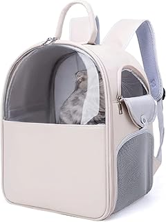 OLOTU Pet Backpack Ventilate Transparent Cat Carrier, Large Capacity Pet Backpack for Cats Dogs and Small Animals, Portable Cat Backpack Carrier Spacious