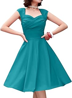 Women's 1950s Capshoulder Vintage Wedding Retro Swing Dress - Buy now