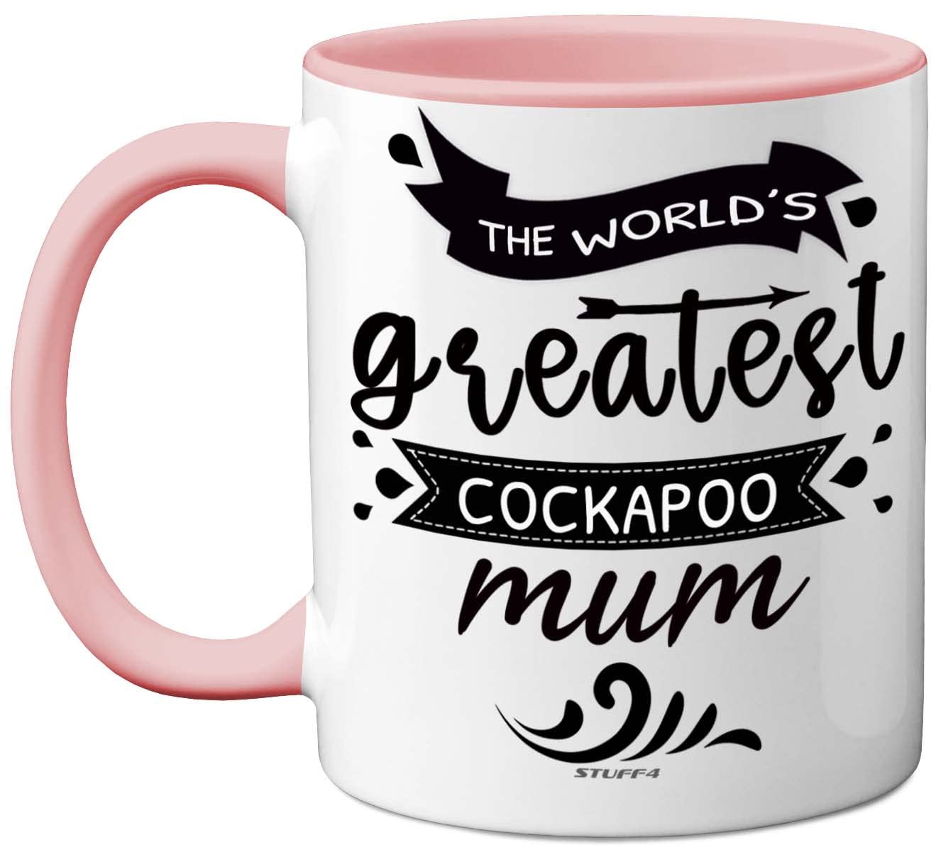 Stuff4 The World's Greatest Cockapoo Mum, Cockapoo Gifts for Lovers Dog Mum Mug