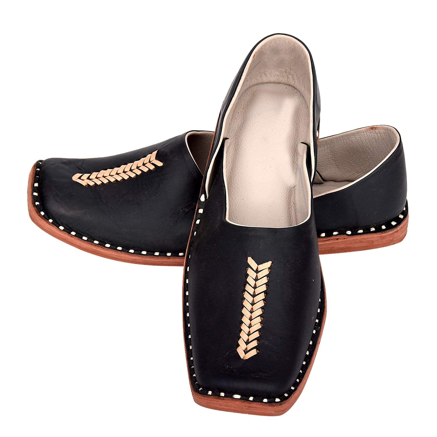 Vihan Creation Ethnic Branded Loafer Mojaris Jutti for Men/Boys (Black, Numeric_5) (B0C3M6MX1W) Amazon Price History, Amazon Price Tracker