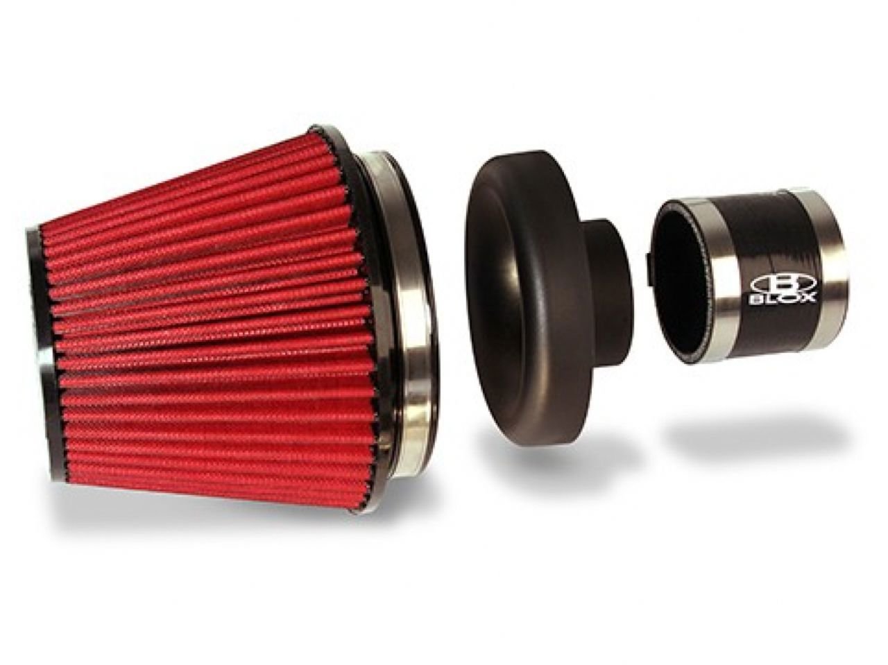 BLOX Racing 4 Inch Performance Filter Kit with Velocity Stack
