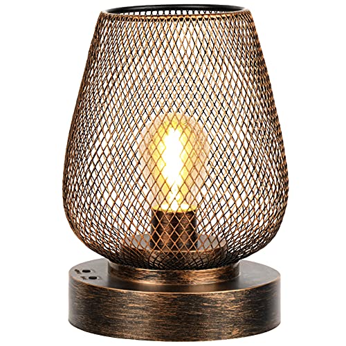 Encuentra la mejor selección de Lamparas de centro de mesa para comprar online. 37 UBright - Lámpara de mesa de metal LED recargable con 4 modos de iluminación inalámbrica, lámpara decorativa para exteriores, lámparas de mesa para patio, recámara, sala de...