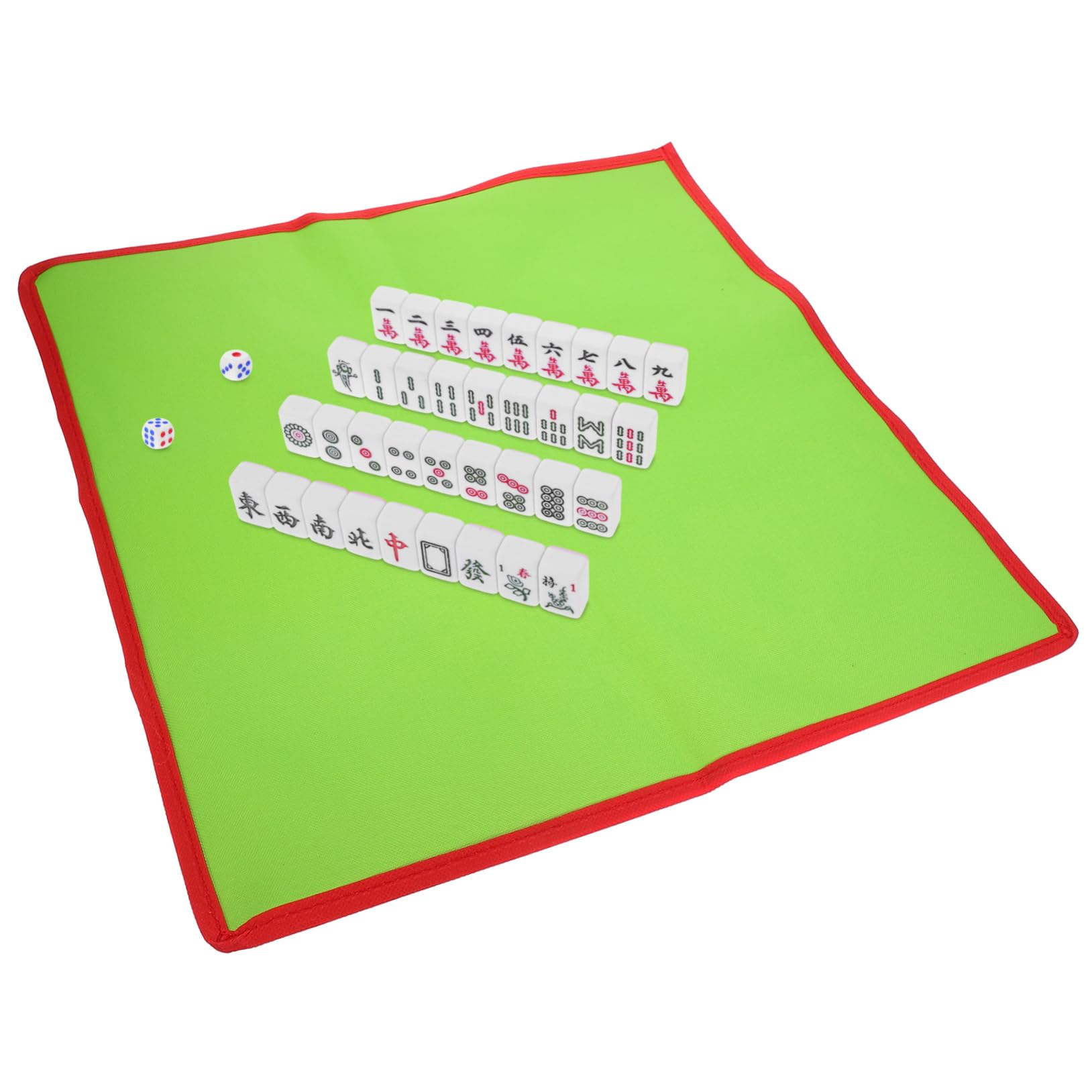 BESTonZON 1 Set Mini Kit de Mahjong Mahjong Voyages Jeu Portable Léger pour Voyages et Réunions Familiales