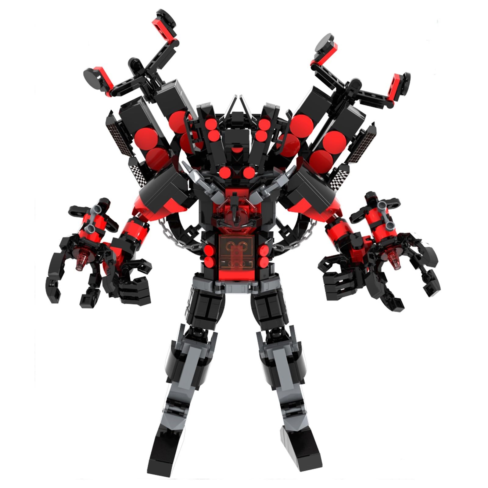 LCTM Building Blocks Figures Toy Toilet Titan Cameraman Speakerman Clock TV Man Game Upgraded Action Mutant Model Funny Ideas Collectible Birthday Gift Skibidi Buildable Brick Adults Kids Fans D