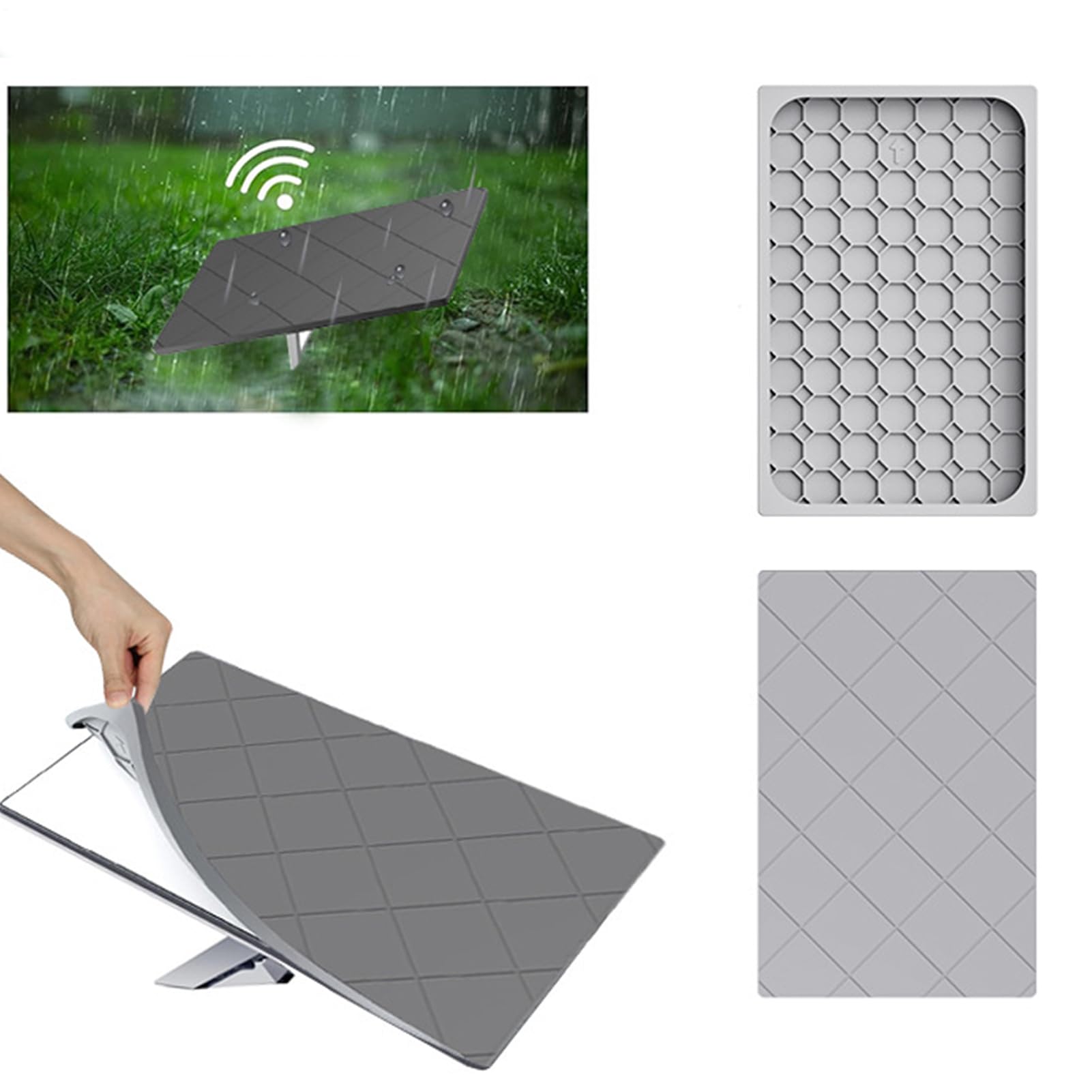 de Silicona para Antena Parabólica Cubierta Impermeable y Antigolpes | Cubierta para Parabólica Resistente a los Rayos UV Protección Contra para Techo Camión Camping Viaje