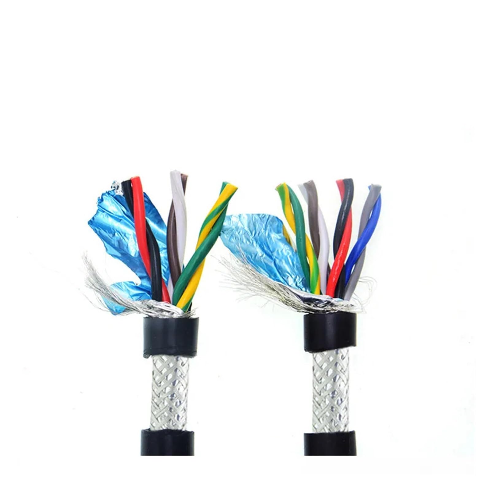 Ekranowany drut z czystej miedzi, ekranowany kabel RVSP z ocynkowanej miedzi 485 oplotka kablowa 5 m 24-26 AWG 2-8 rdzeni (8 rdzeni 26AWG 5M szary)