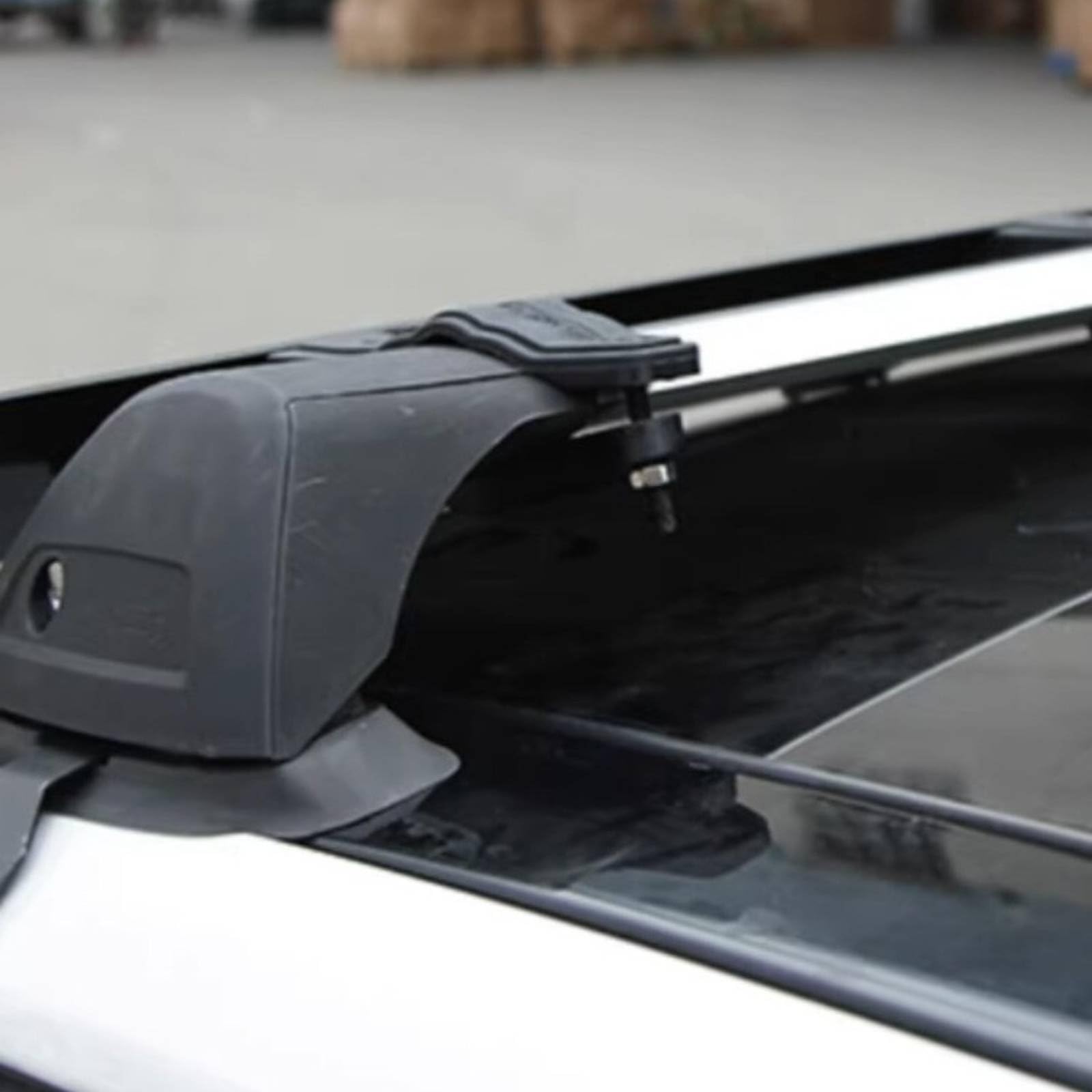 Deflector de Techo para Auto Alerón Automovilístico Montaje Sencillo Protector de Viento Reducción de Turbulencia Compatible con Portaequipajes Adecuado para Carretera Ciudad, 96 Cm