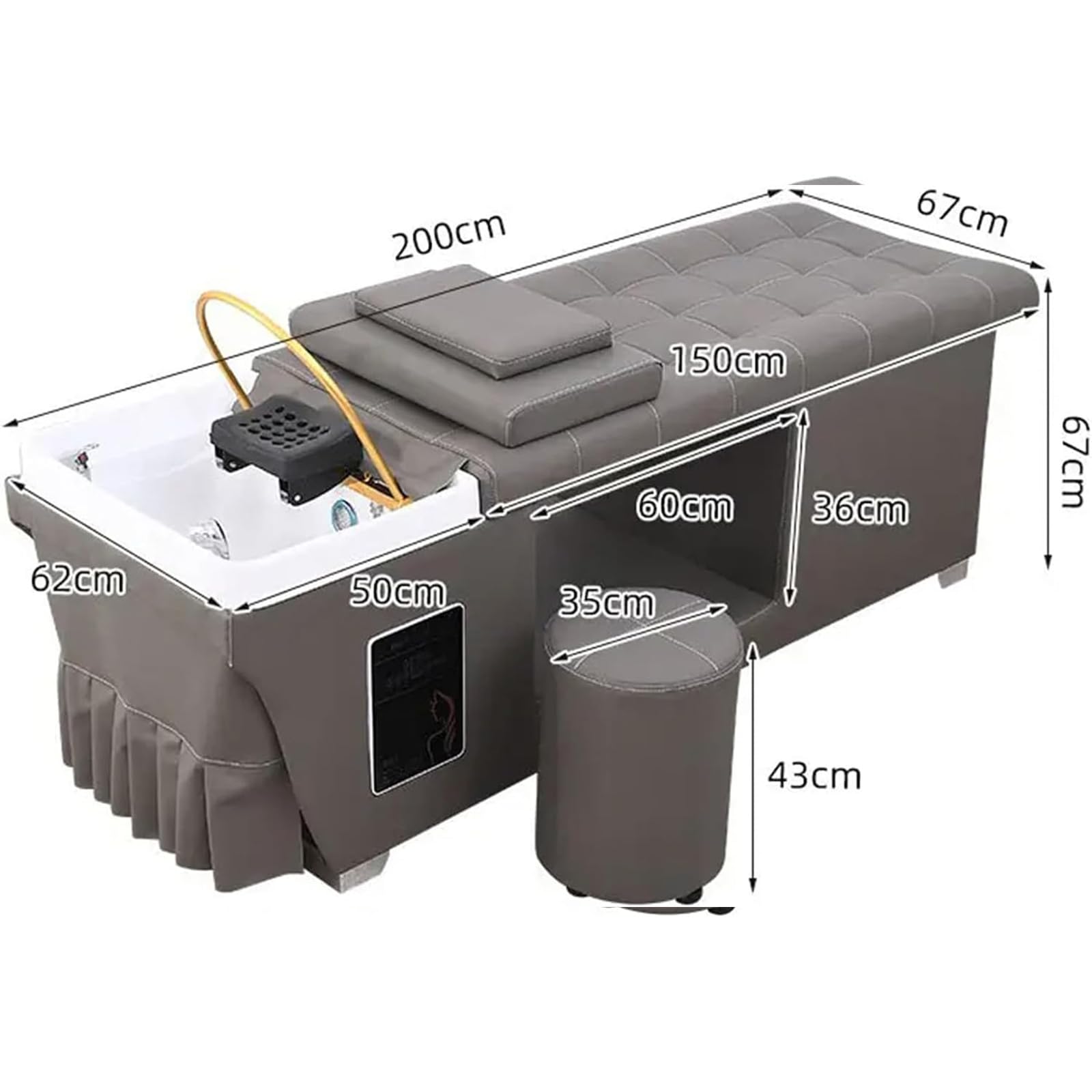 ヘッドスパベッド Amazon.co.jp : ヘッドトリートメントベッド、シャンプーベッド、理髪