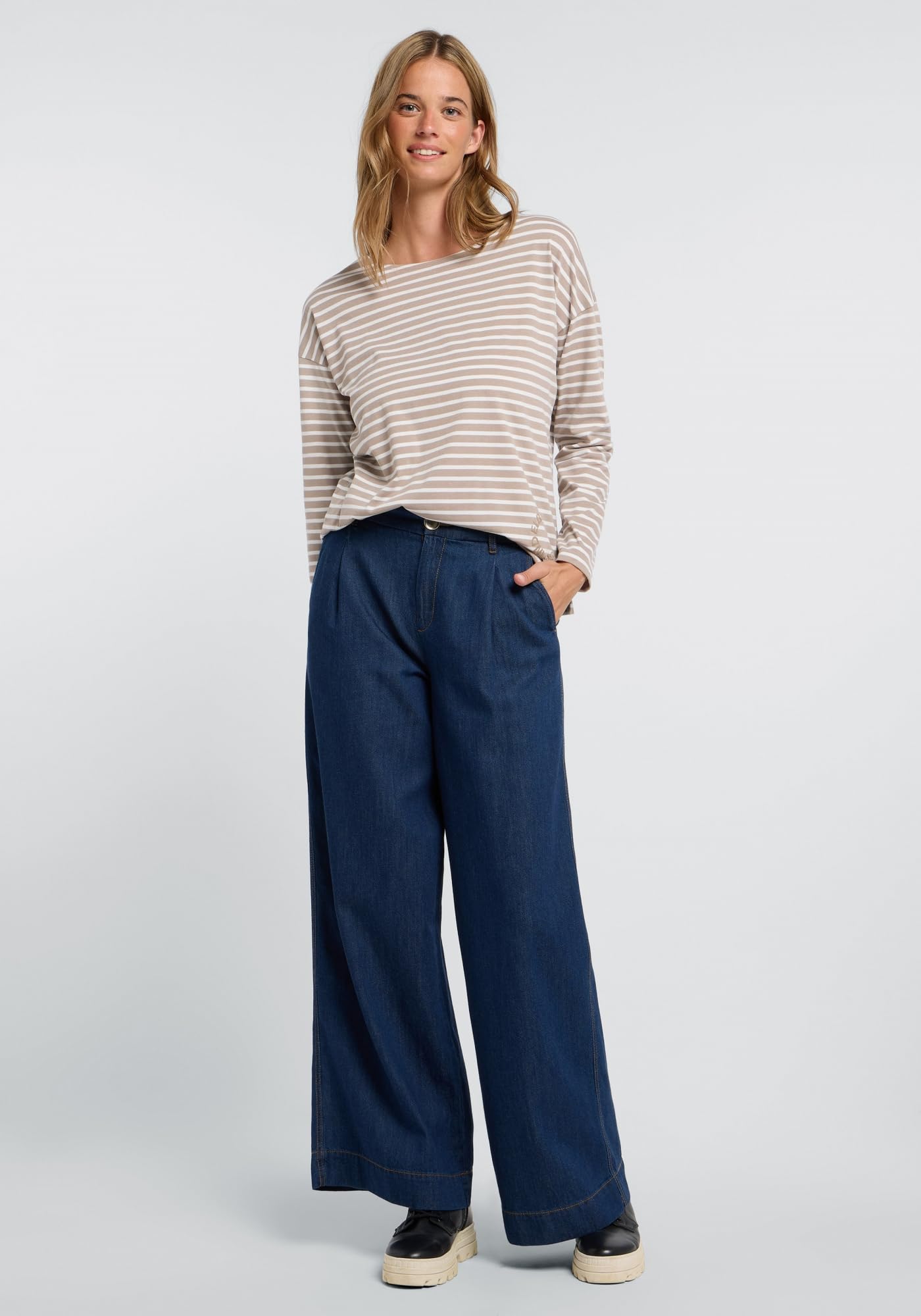 Elbsand Damen Longsleeve Langarmshirt mit Streifen ESWTooske