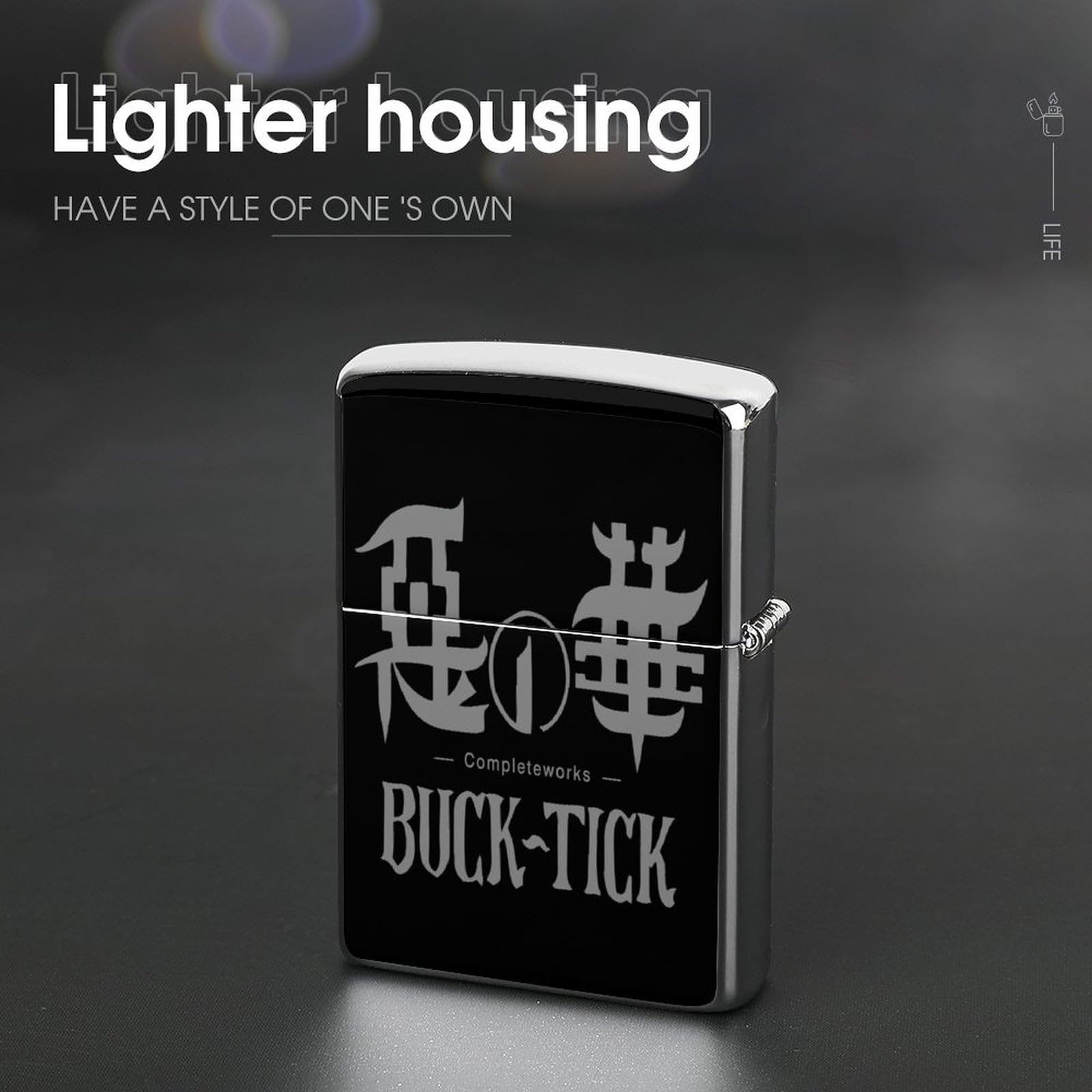 BUCK-TICK　ZIPPO Amazon.co.jp: BUCK-TICK Men's Two-Sided Printed Zippo Case, Multi