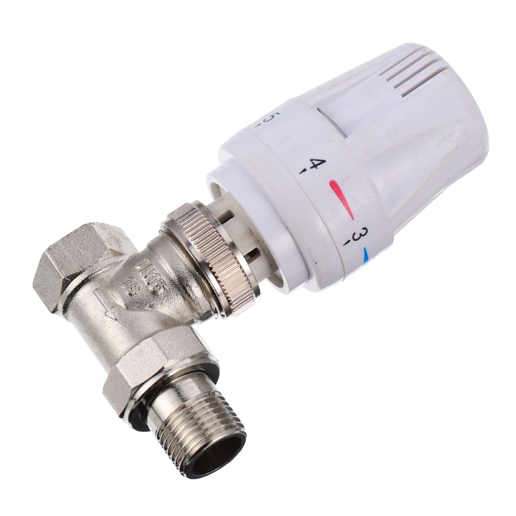 Valvola Del Radiatore Termostatica Dritta Controllo Temperatura Riscaldamento Pavimento Materiale Durevole e Resistente
