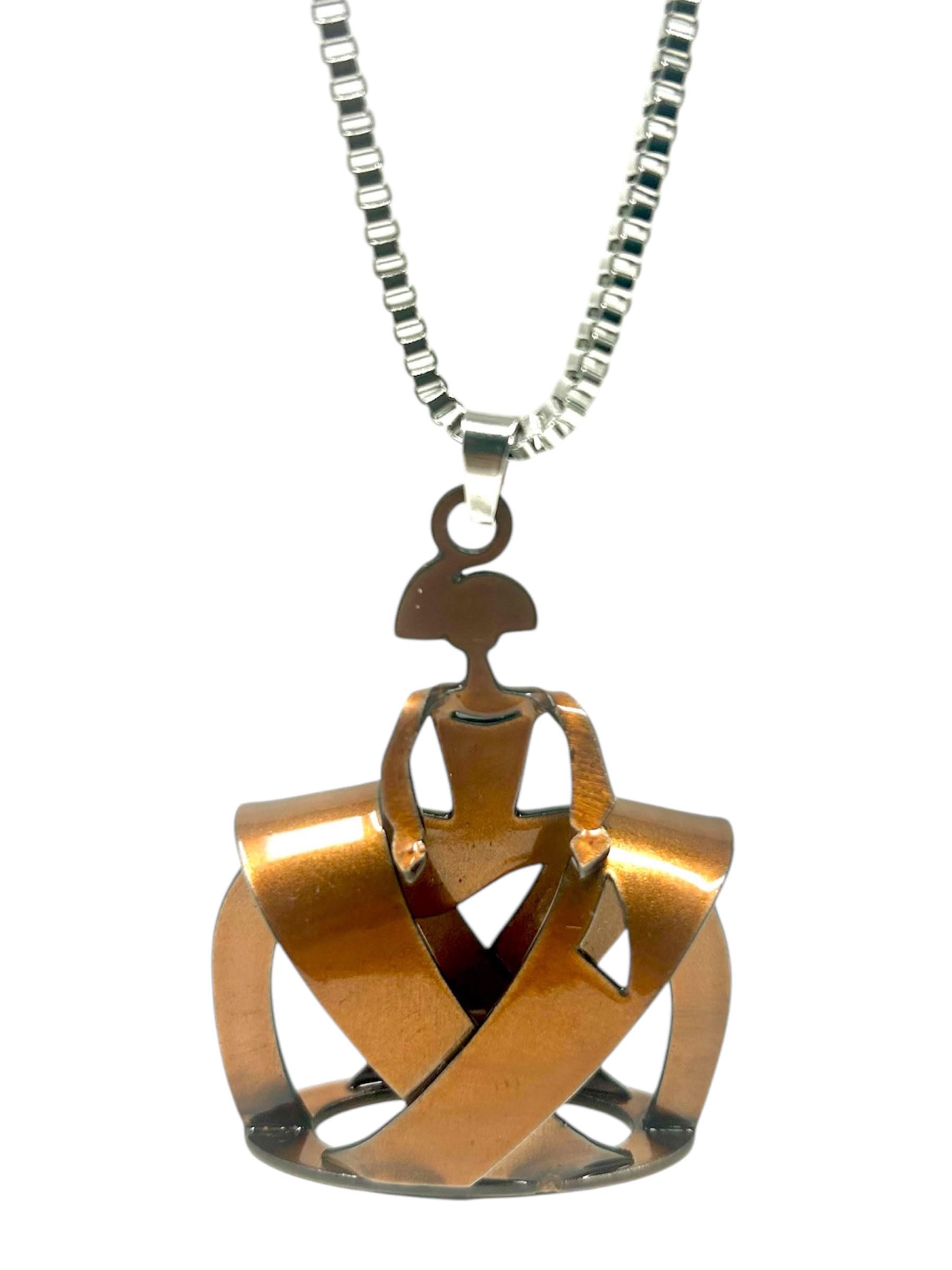 Colgante Collar Joya Menina para mujer, con cadena de acero inoxidable