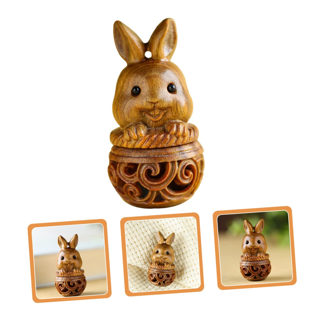 5pcs sándalo saquitos Colgante Botella de aromaterapia Decorativa medallón Colgante con aceites Esenciales difusor joyería Suministro de Aroma Llavero decoración Esencial