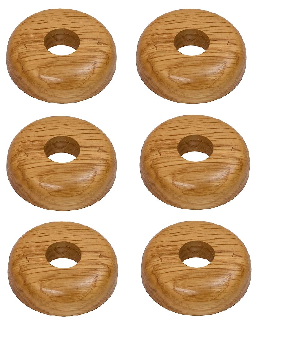 Be-Creative Oak Colour Wooden Radiator Pipe Collars 15mm Easy Split - Real Wood Radiator Pipe Covers (10) - Image 2
