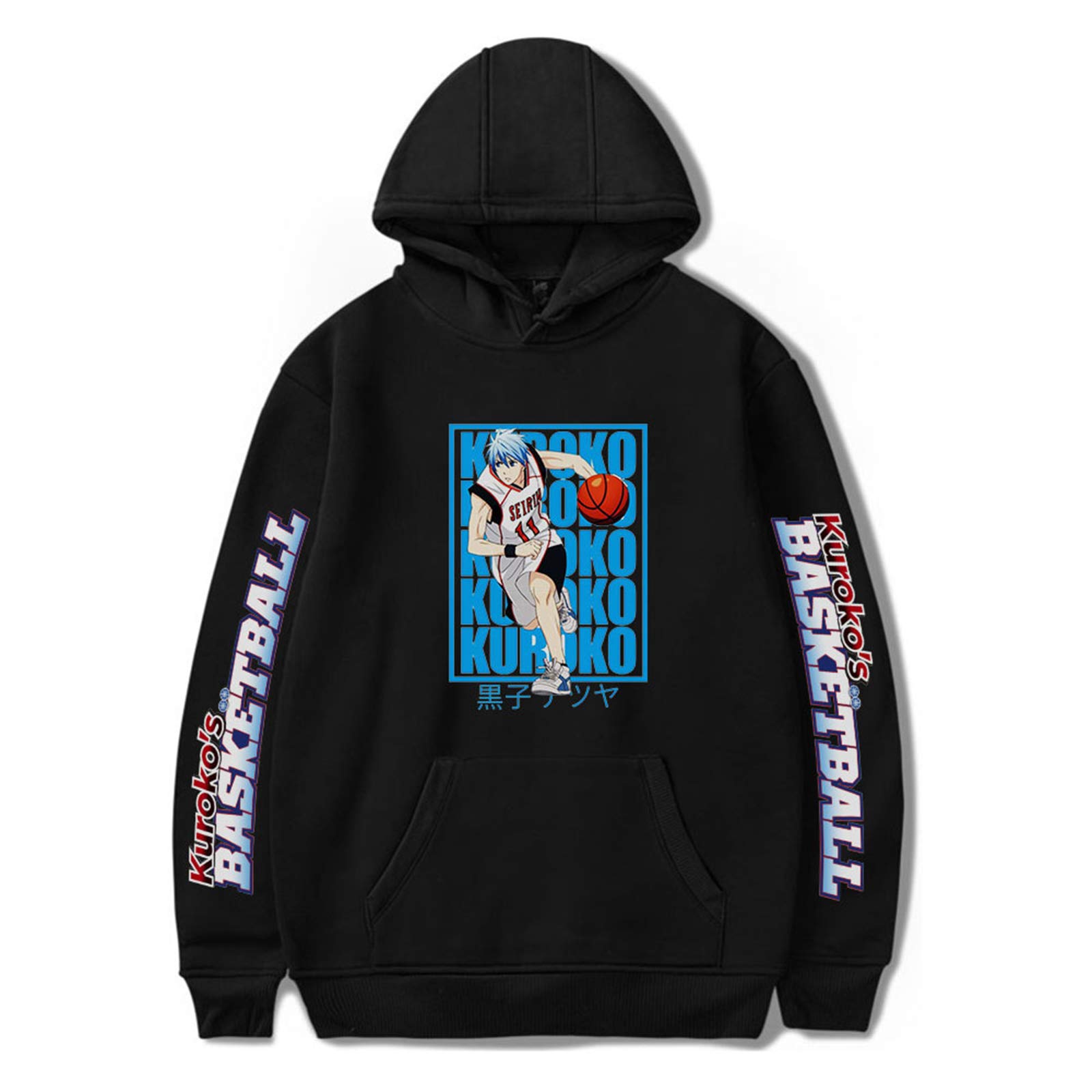 Anime Unisex Kuroko’s Basketball Long Sleeve Hoodie Seirin Pullover Sweatshirts